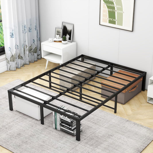 VERFARM 14 Inch Platform Twin Metal Bed Frame.